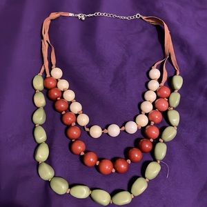Earth Tone Beaded Necklace